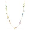 Gema Strandage Mixed Cuts, Multicolored, Gold-Tone Plated Gema Strandage Mixed Cuts, Multicolored, Gold-Tone Plated