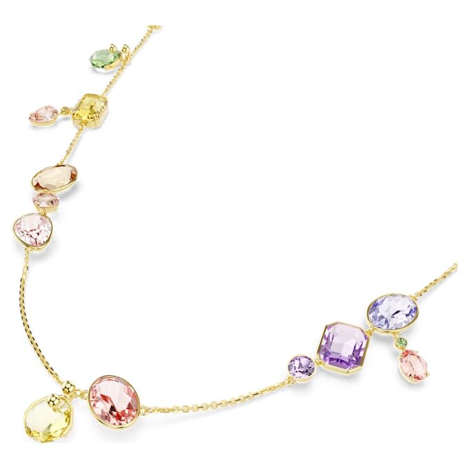 Gema Strandage Mixed Cuts, Multicolored, Gold-Tone Plated Gema Strandage Mixed Cuts, Multicolored, Gold-Tone Plated