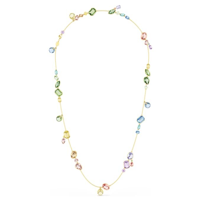 Gema Strandage Mixed Cuts, Multicolored, Gold-Tone Plated Gema Strandage Mixed Cuts, Multicolored, Gold-Tone Plated