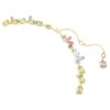 Gema Tennis Necklace Mixed Cuts, Multicolored, Gold-Tone Plated Gema Tennis Necklace Mixed Cuts, Multicolored, Gold-Tone Plated