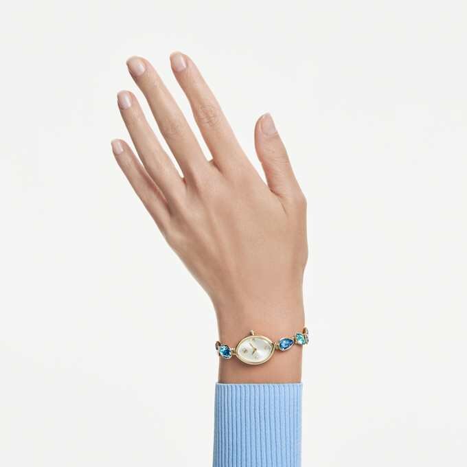 Gema Watch Crystal Bracelet, Gold Tone, Gold-Tone Finish Gema Watch Crystal Bracelet, Gold Tone, Gold-Tone Finish