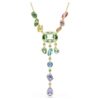 Gema Y Necklace Mixed Cuts, Multicolored, Gold-Tone Plated
