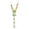 Gema Y Necklace Mixed Cuts, Multicolored, Gold-Tone Plated