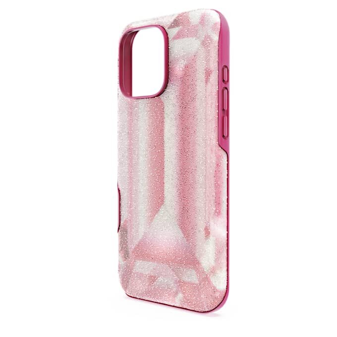 High Smartphone Case Crystal Print Motif, Iphone® 16 Pro Max, Pink High Smartphone Case Crystal Print Motif, Iphone® 16 Pro Max, Pink