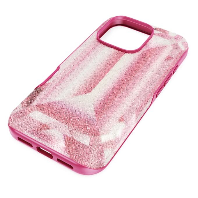 High Smartphone Case Crystal Print Motif, Iphone® 16 Pro, Pink High Smartphone Case Crystal Print Motif, Iphone® 16 Pro, Pink