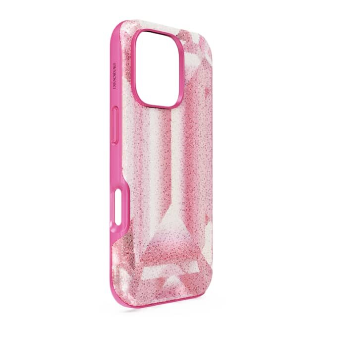 High Smartphone Case Crystal Print Motif, Iphone® 16 Pro, Pink High Smartphone Case Crystal Print Motif, Iphone® 16 Pro, Pink