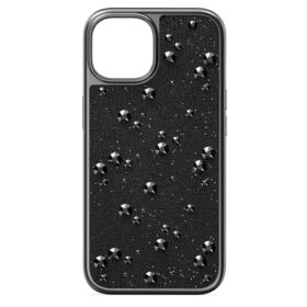 High Smartphone Case Flat Back Crystals, Iphone® 15, Black