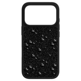 High Smartphone Case Flat Back Crystals, Iphone® 17 Pro, Black