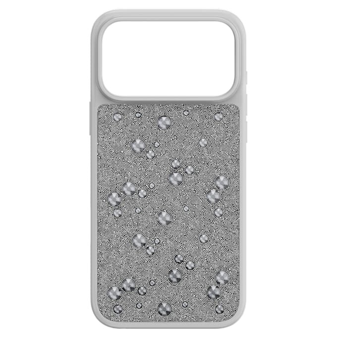 High Smartphone Case Flat Back Crystals, Iphone® 17 Pro Max, Silver Tone High Smartphone Case Flat Back Crystals, Iphone® 17 Pro Max, Silver Tone