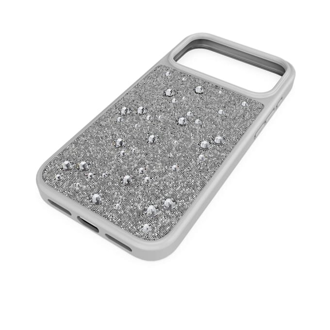 High Smartphone Case Flat Back Crystals, Iphone® 17 Pro Max, Silver Tone High Smartphone Case Flat Back Crystals, Iphone® 17 Pro Max, Silver Tone