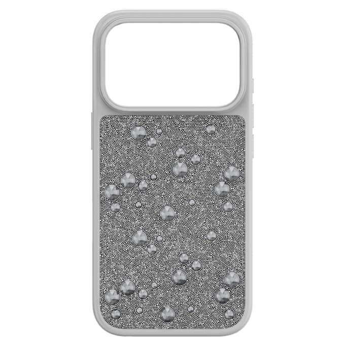 High Smartphone Case Flat Back Crystals, Iphone® 17 Pro, Silver Tone High Smartphone Case Flat Back Crystals, Iphone® 17 Pro, Silver Tone