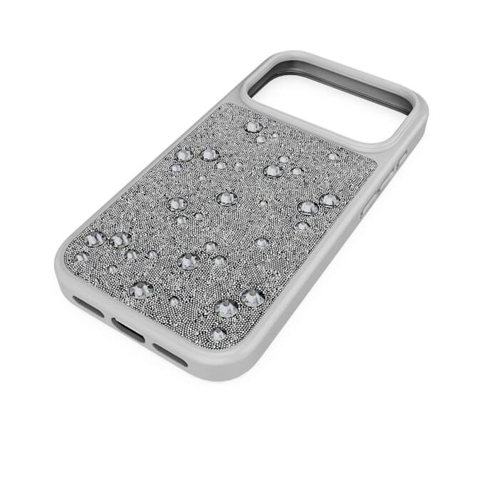 High Smartphone Case Flat Back Crystals, Iphone® 17 Pro, Silver Tone High Smartphone Case Flat Back Crystals, Iphone® 17 Pro, Silver Tone