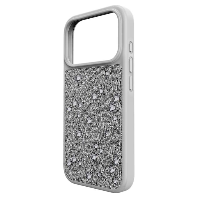 High Smartphone Case Flat Back Crystals, Iphone® 17 Pro, Silver Tone High Smartphone Case Flat Back Crystals, Iphone® 17 Pro, Silver Tone