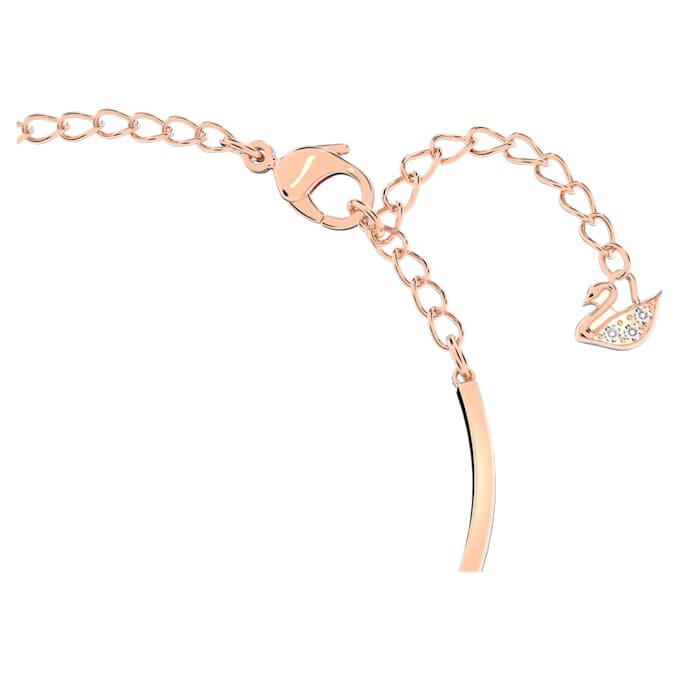 Hyperbola Bangle Infinity and Heart, White, Mixed Metal Finish Hyperbola Bangle Infinity and Heart, White, Mixed Metal Finish