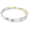 Hyperbola Bangle Round Cut, White, Mixed Metal Finish Hyperbola Bangle Round Cut, White, Mixed Metal Finish