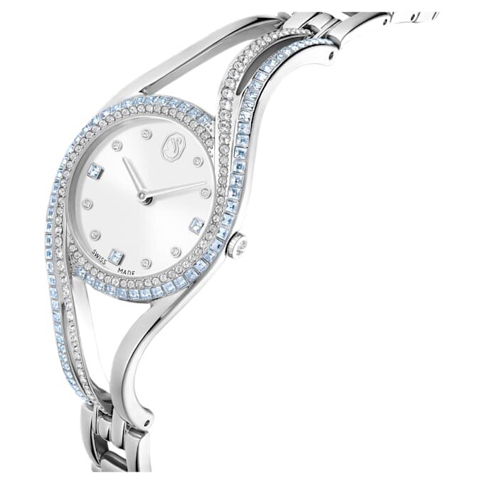 Hyperbola Bangle Watch Swiss Made, Metal Bracelet, Blue, Stainless Steel Hyperbola Bangle Watch Swiss Made, Metal Bracelet, Blue, Stainless Steel