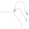 Hyperbola Bracelet Infinity and Heart, White, Rhodium Plated