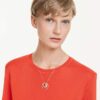 Hyperbola Necklace Round Cut, White, Gold-Tone Plated