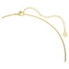 Hyperbola Necklace Round Cut, White, Gold-Tone Plated
