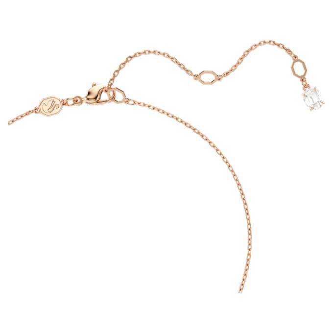 Hyperbola Pendant Mixed Cuts, Twist, White, Rose Gold-Tone Plated Hyperbola Pendant Mixed Cuts, Twist, White, Rose Gold-Tone Plated