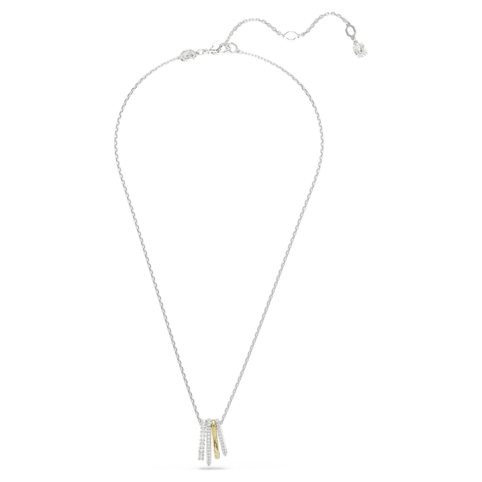 Hyperbola Pendant Mixed Cuts, White, Mixed Metal Finish Hyperbola Pendant Mixed Cuts, White, Mixed Metal Finish