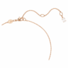 Hyperbola Pendant Mixed Cuts, White, Rose Gold-Tone Plated Hyperbola Pendant Mixed Cuts, White, Rose Gold-Tone Plated