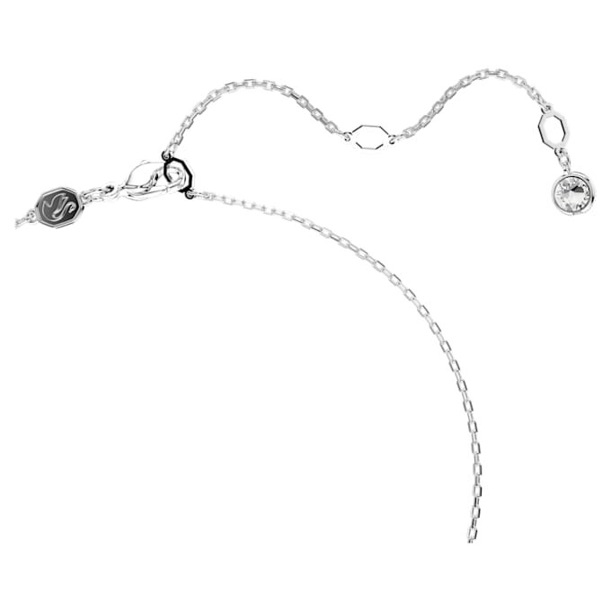 Hyperbola Pendant Pavé, Infinity, White, Rhodium Plated Hyperbola Pendant Pavé, Infinity, White, Rhodium Plated