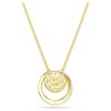 Hyperbola Pendant Round Cut, White, Gold-Tone Plated Hyperbola Pendant Round Cut, White, Gold-Tone Plated