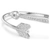 Idyllia Bangle Mixed Cuts, Arrow, White, Rhodium Plated