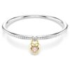 Idyllia Bangle Mixed Cuts, Heart, Pink, Mixed Metal Finish Idyllia Bangle Mixed Cuts, Heart, Pink, Mixed Metal Finish