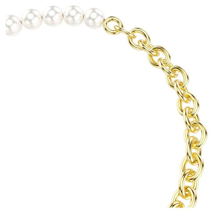 Idyllia Bracelet Crystal Pearl, White, Gold-Tone Plated Idyllia Bracelet Crystal Pearl, White, Gold-Tone Plated