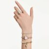 Idyllia Charm Mixed Cuts, Heart with Key, White, Gold-Tone Plated Idyllia Charm Mixed Cuts, Heart with Key, White, Gold-Tone Plated