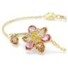 Idyllia Bracelet Mixed Cuts, Flower, Multicolored, Gold-Tone Plated Idyllia Bracelet Mixed Cuts, Flower, Multicolored, Gold-Tone Plated