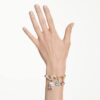 Idyllia Bracelet Mixed Cuts, Mixed Motifs, Multicolored, Gold-Tone Plated