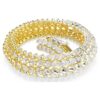 Idyllia Bracelet Oval Cut, White, Gold-Tone Plated