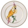 Idyllia Bread Plate Porcelain, Crystal Print Motif, Cockatoo, Multicolored Idyllia Bread Plate Porcelain, Crystal Print Motif, Cockatoo, Multicolored