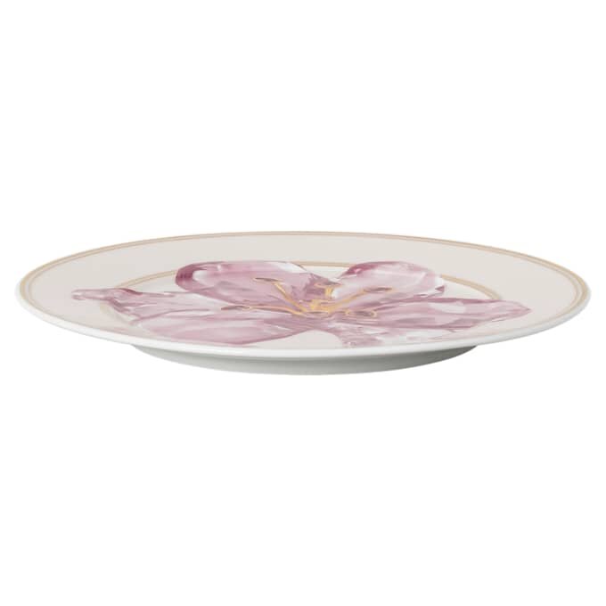 Idyllia Bread Plate Porcelain, Crystal Print Motif, Lily, Purple Idyllia Bread Plate Porcelain, Crystal Print Motif, Lily, Purple