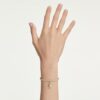 Idyllia Charm Mixed Cuts, Heart with Key, White, Gold-Tone Plated Idyllia Charm Mixed Cuts, Heart with Key, White, Gold-Tone Plated