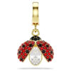 Idyllia Charm Mixed Cuts, Ladybug, Red, Gold-Tone Plated Idyllia Charm Mixed Cuts, Ladybug, Red, Gold-Tone Plated