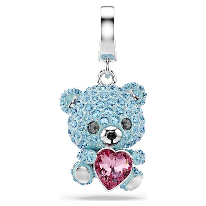 Idyllia Charm Mixed Cuts, Teddy, Blue, Rhodium Plated Idyllia Charm Mixed Cuts, Teddy, Blue, Rhodium Plated