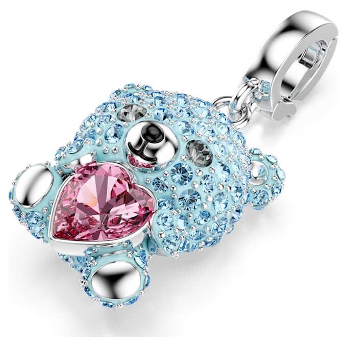Idyllia Charm Mixed Cuts, Teddy, Blue, Rhodium Plated Idyllia Charm Mixed Cuts, Teddy, Blue, Rhodium Plated