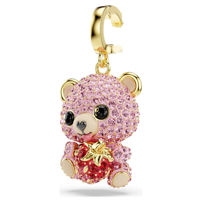 Idyllia Charm Mixed Cuts, Teddy, Pink, Gold-Tone Plated Idyllia Charm Mixed Cuts, Teddy, Pink, Gold-Tone Plated