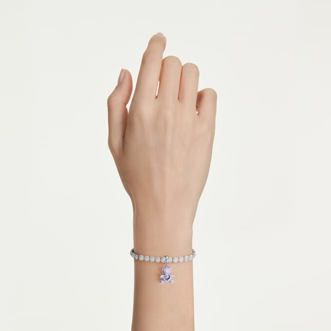 Idyllia Charm Mixed Cuts, Teddy, Purple, Rhodium Plated Idyllia Charm Mixed Cuts, Teddy, Purple, Rhodium Plated