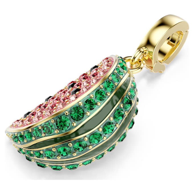 Idyllia Charm Mixed Cuts, Watermelon, Multicolored, Gold-Tone Plated Idyllia Charm Mixed Cuts, Watermelon, Multicolored, Gold-Tone Plated