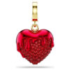 Idyllia Charm Round Cut, Heart, Red, Gold-Tone Plated Idyllia Charm Round Cut, Heart, Red, Gold-Tone Plated