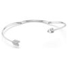 Idyllia Choker Mixed Cuts, Arrow, White, Rhodium Plated