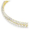 Idyllia Choker Oval Cut, White, Gold-Tone Plated Idyllia Choker Oval Cut, White, Gold-Tone Plated