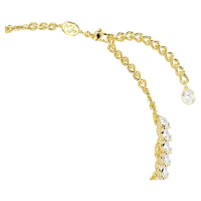 Idyllia Choker Oval Cut, White, Gold-Tone Plated Idyllia Choker Oval Cut, White, Gold-Tone Plated