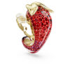 Idyllia Clip Earrings Red, Gold-Tone Plated