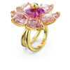 Idyllia Cocktail Ring Flower, Pink, Gold-Tone Plated Idyllia Cocktail Ring Flower, Pink, Gold-Tone Plated